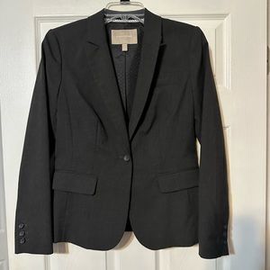 Banana Republic Petite Single Button Front Career Blazer